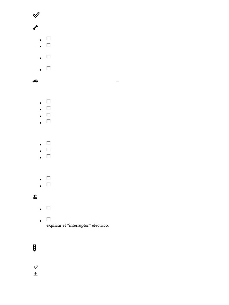 Checklist para Prueba Del Kia Rio 2010 | PDF