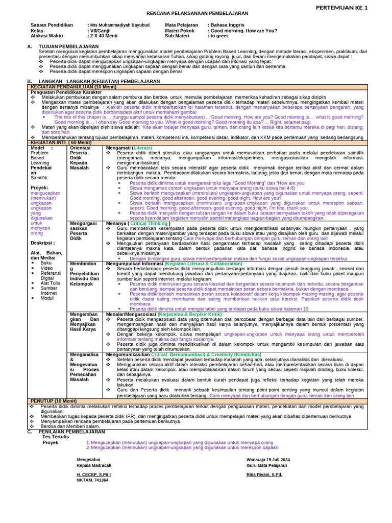 Pertemuan 1 | PDF