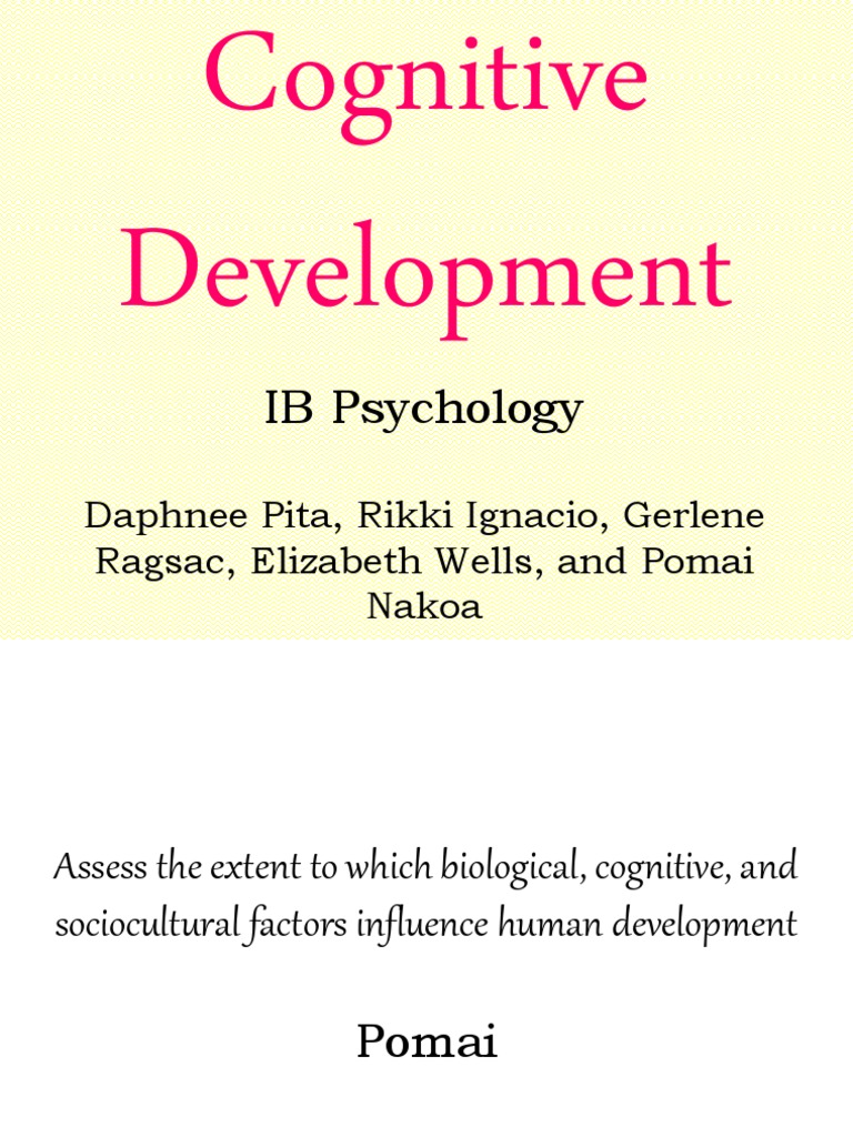 Factors Influencing Cognitive Development | PDF | Cognitive Development ...