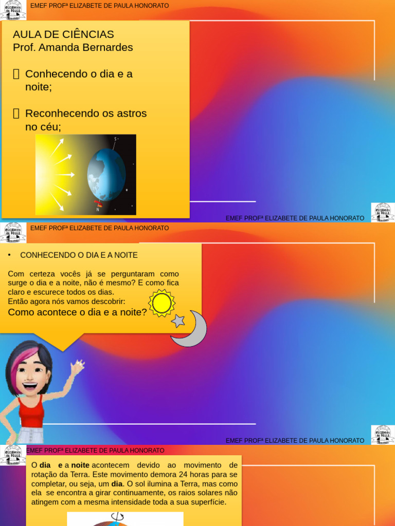 Dia, Noite e Astros no Céu | PDF | Sistema Solar | Lua