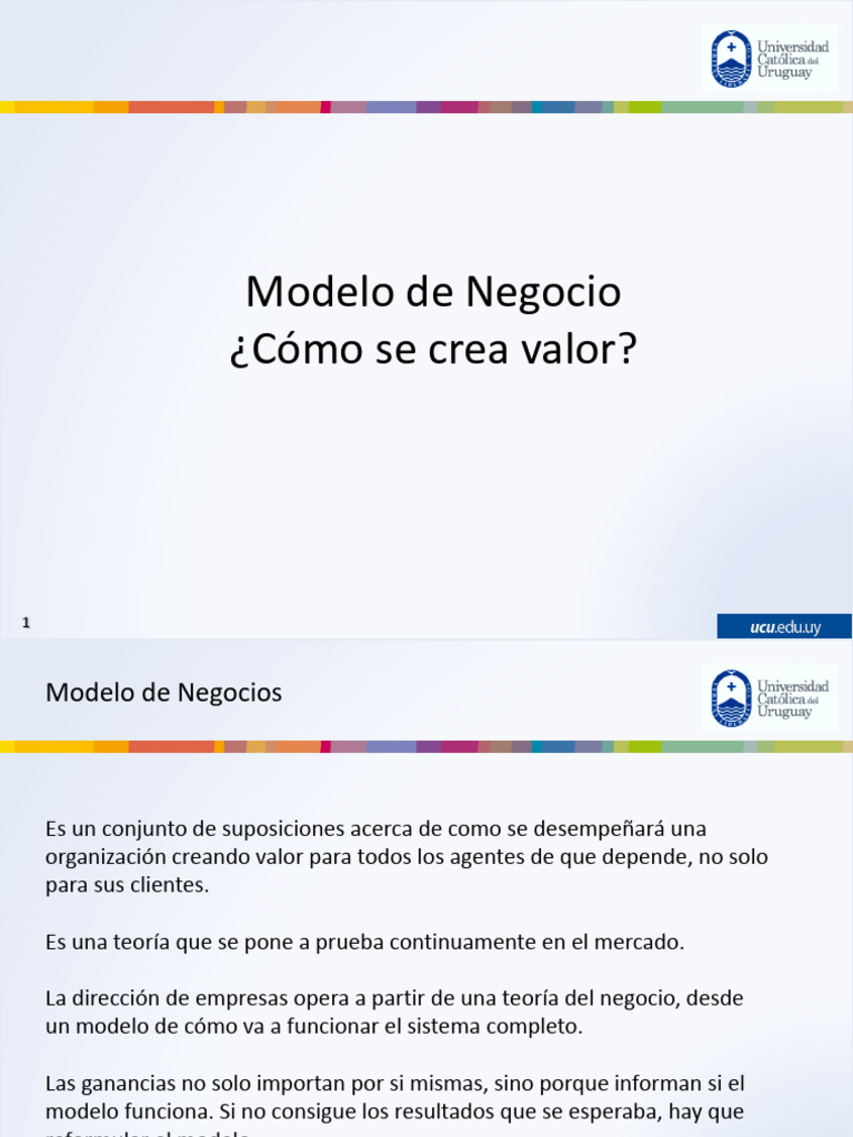 Creación y Evaluación de Modelos de Negocio | PDF | Business | Modelo ...