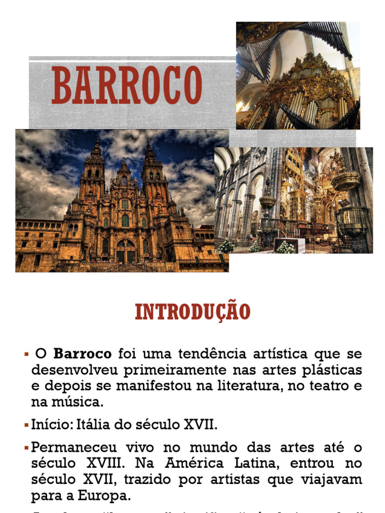 Características do Barroco nas Artes | PDF | Barroco | Escultura