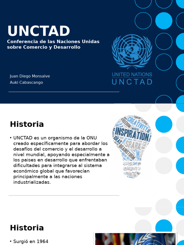 Historia de la UNCTAD desde 1964 | PDF | Comercio | El comercio ...