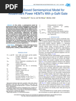 GaN HEMT | PDF | Wafer (Electronics) | Field Effect Transistor