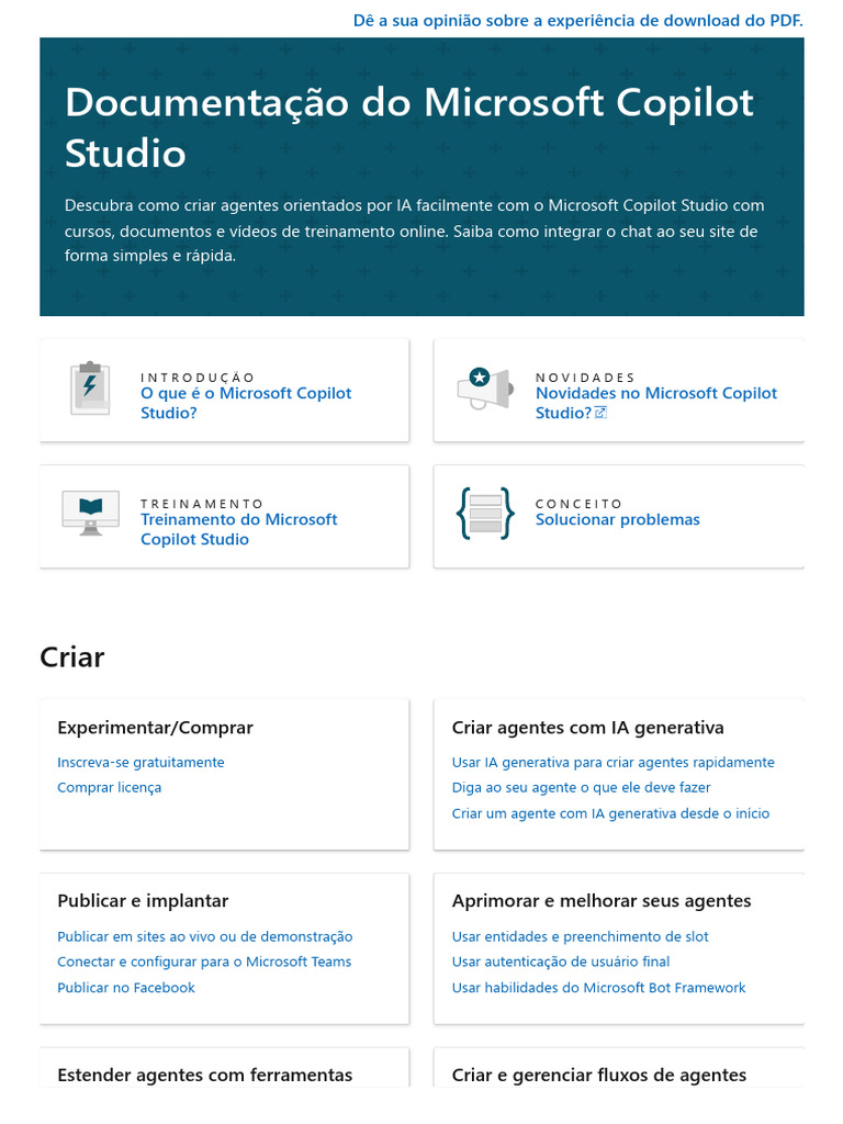 Criação de Agentes com Microsoft Copilot | PDF | Inteligência ...