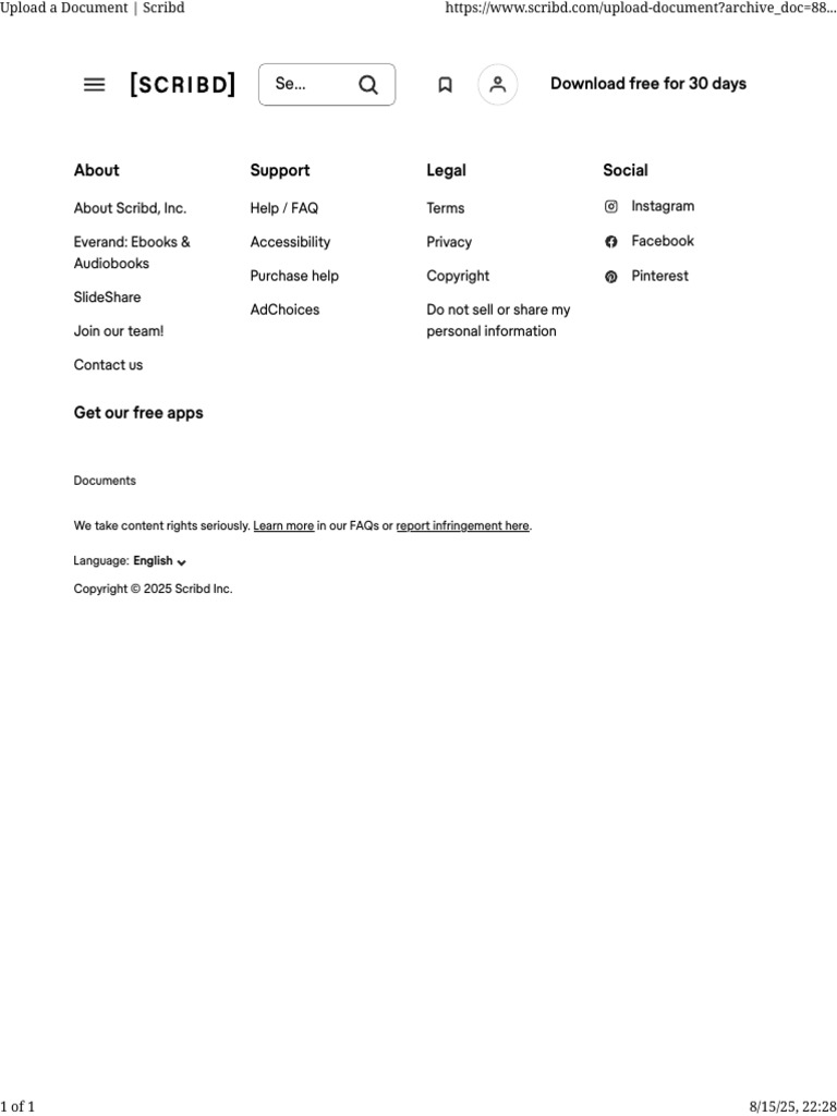 Scribd Document Upload Guide | PDF