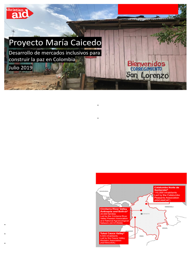 Project Maria Caicedo Summary Spanish | PDF | Colombia | Exclusión social