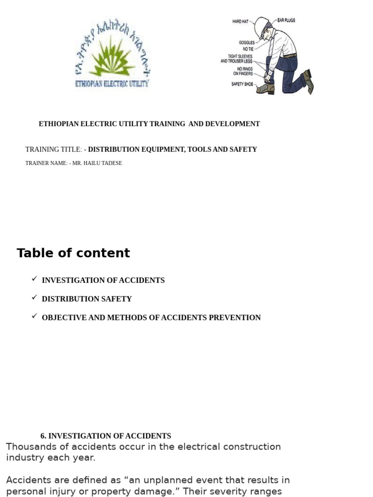 Electrical Safety and Accident Prevention | PDF | Personal Protective ...