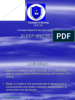 Sleep and Rest: Concepts of Nursing