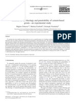 Variations in The Rheology and Penetrability of Cement-Based Grouts-An Experimental Study