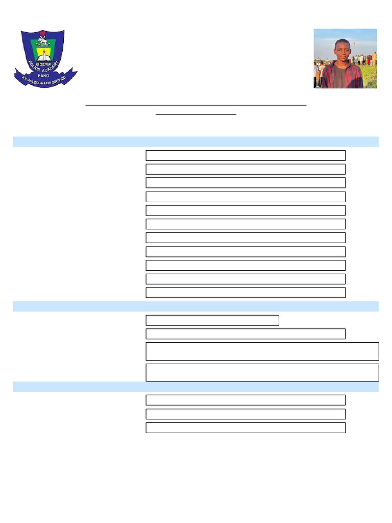 Nigeria Police Academy Admission Form 2025 | PDF | Qualifications ...