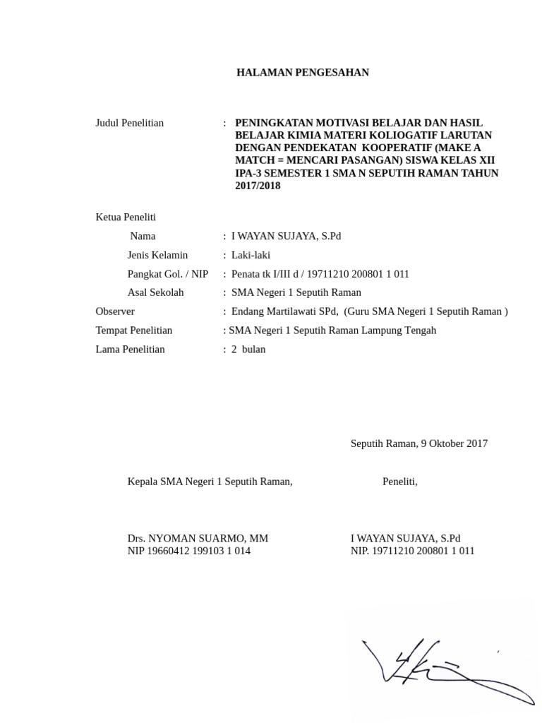 Pengesahan | PDF