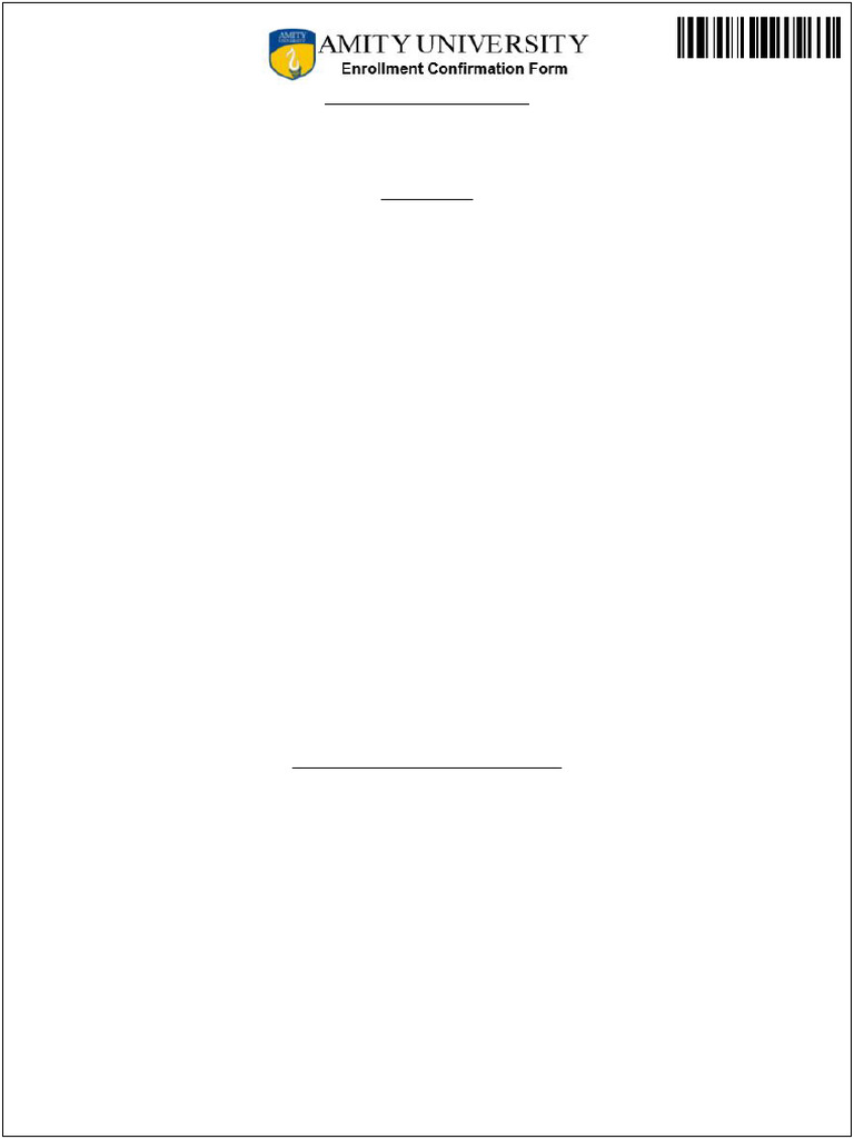 Enrollment Form | PDF