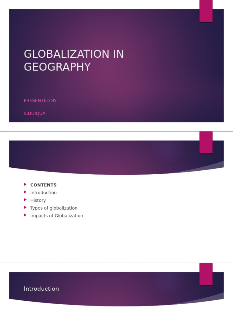 Understanding Globalization in Geography | PDF | Globalization ...