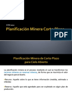 Planificación Minera Corto Plazo