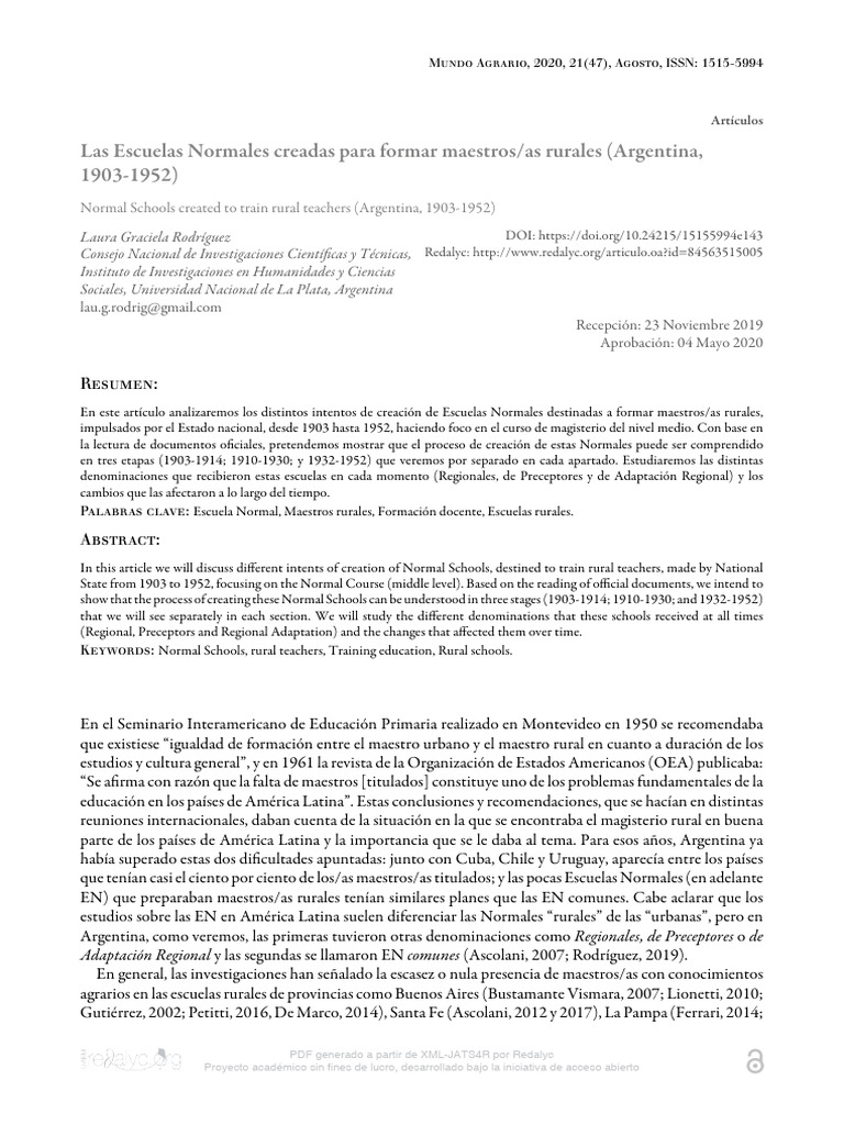 Ascaloni, Las Escuelas Rurales | PDF | Educación primaria | Plan de ...