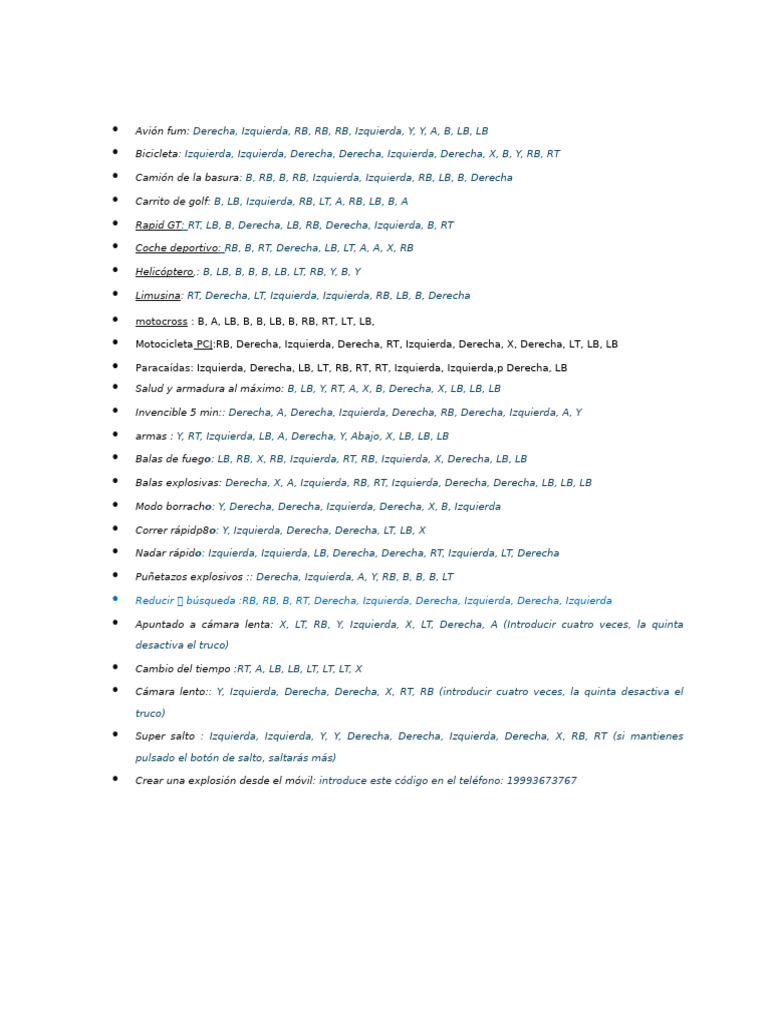 Trucos Y C Digos Para GTA V PDF 1
