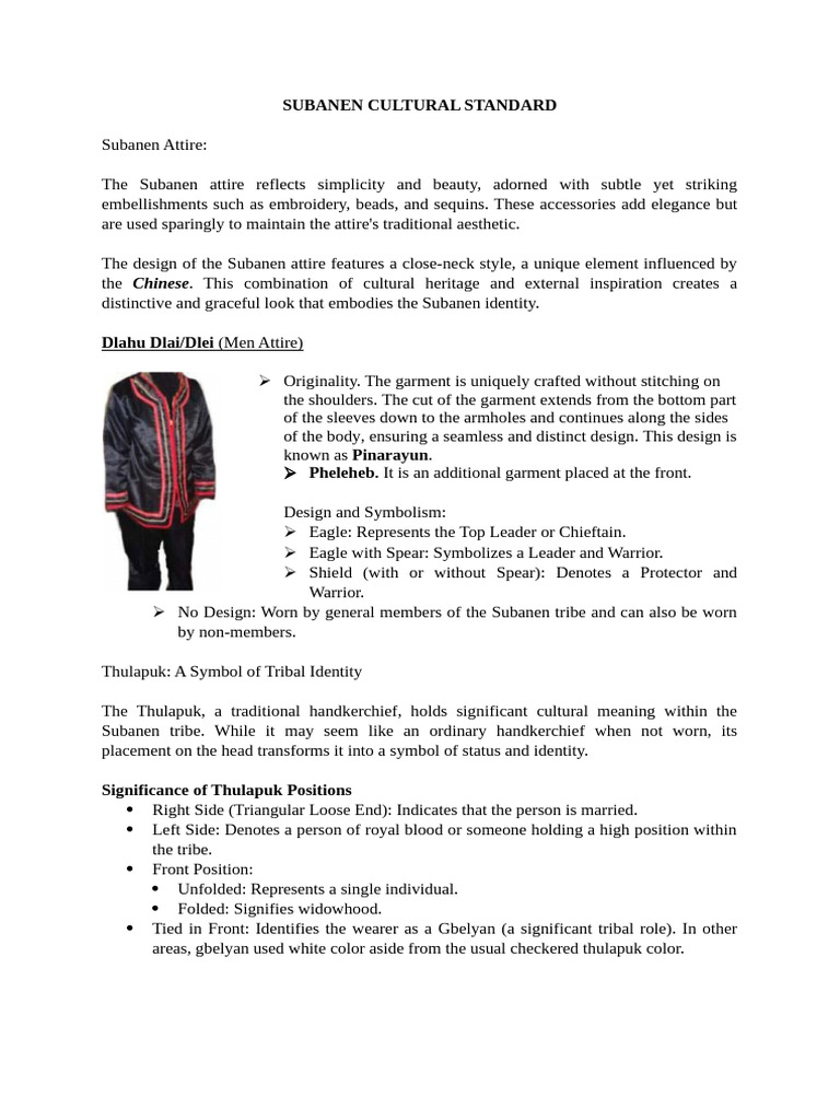 Subanen Traditional Attire Overview | PDF | Clothing | Trousers