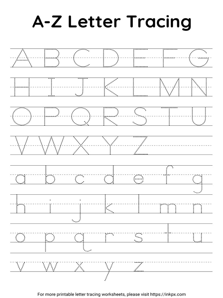 Letter Tracing A4 | PDF
