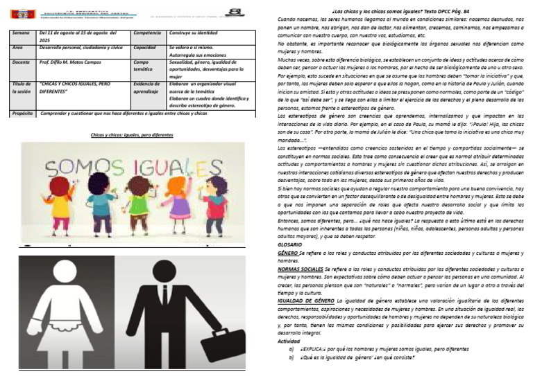 Igualdad de Género: Estereotipos y Derechos | PDF | Mujer | Sociedad
