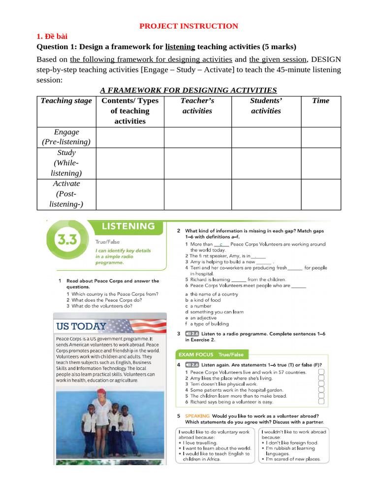 Project Instruction | PDF