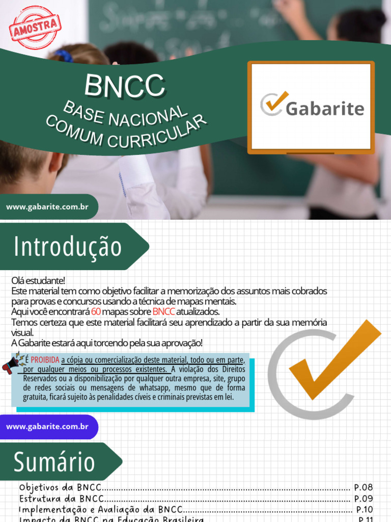 Mapas Mentais da BNCC para Estudo | PDF | Pedagogia | Aprendizado