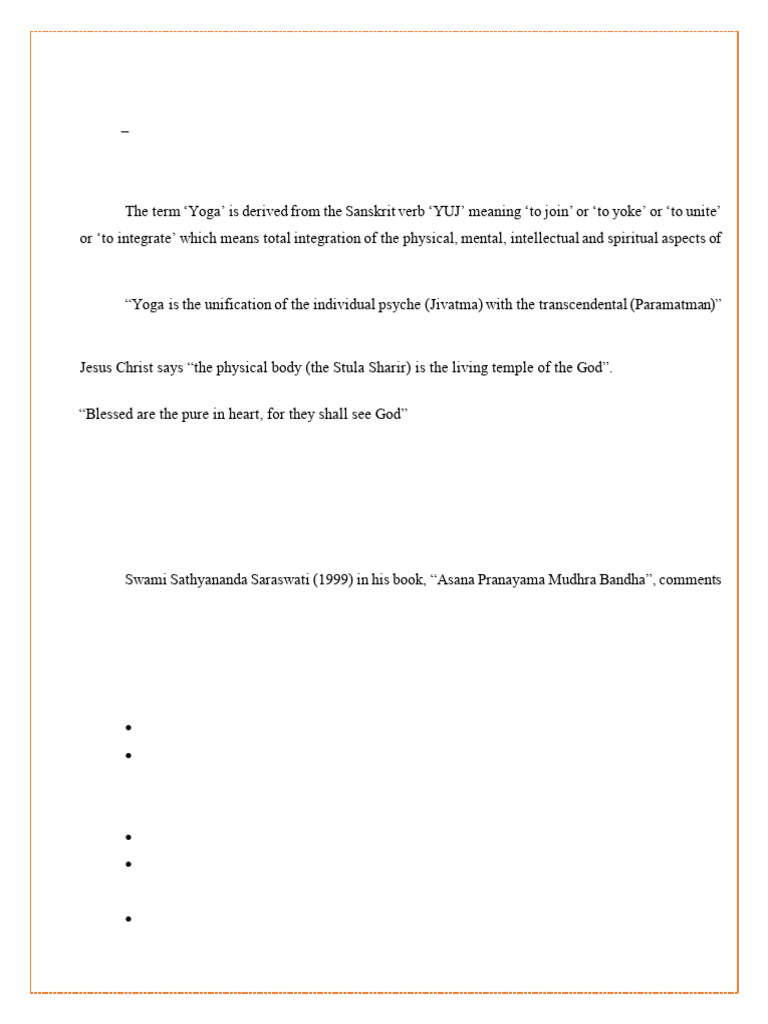 Sem Iv Yoga and Physical Education | PDF | Asana | Yoga