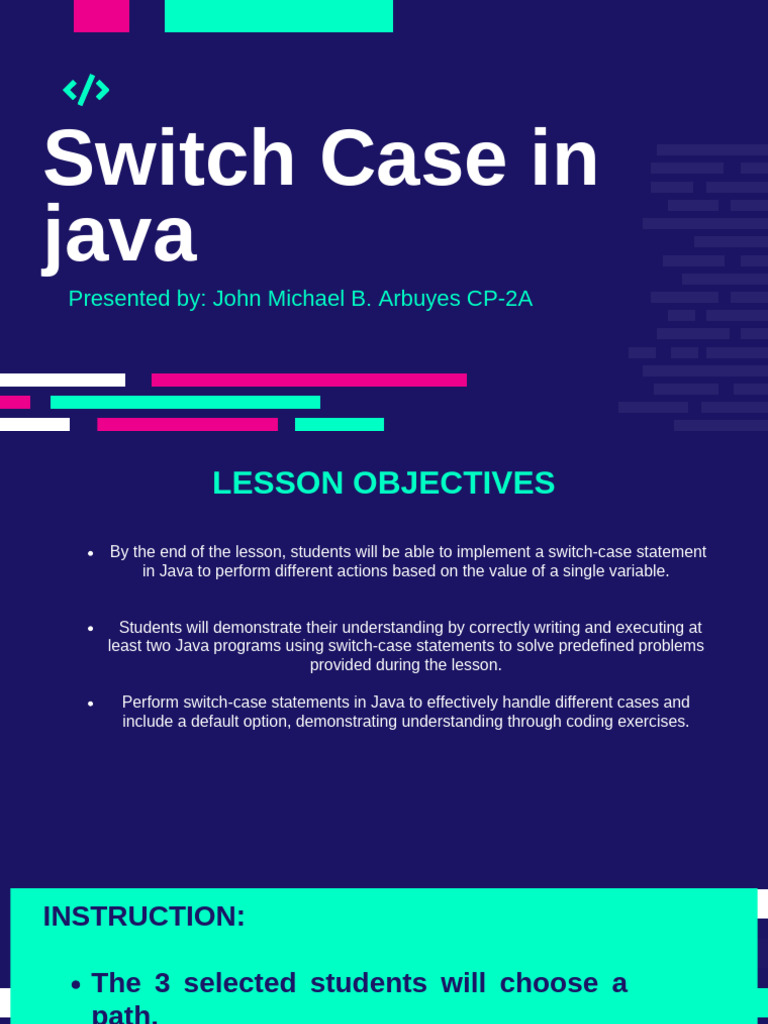 Java Switch-Case Statement Guide | PDF