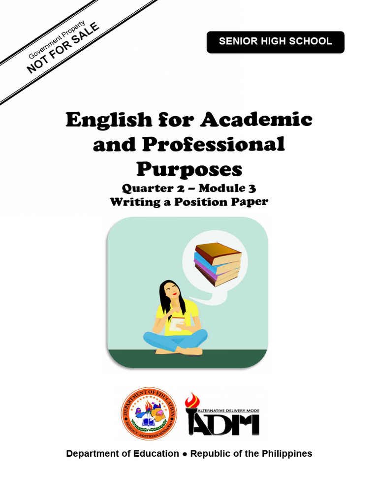 Writing a Position Paper Guide | PDF | Argument | Drug Test