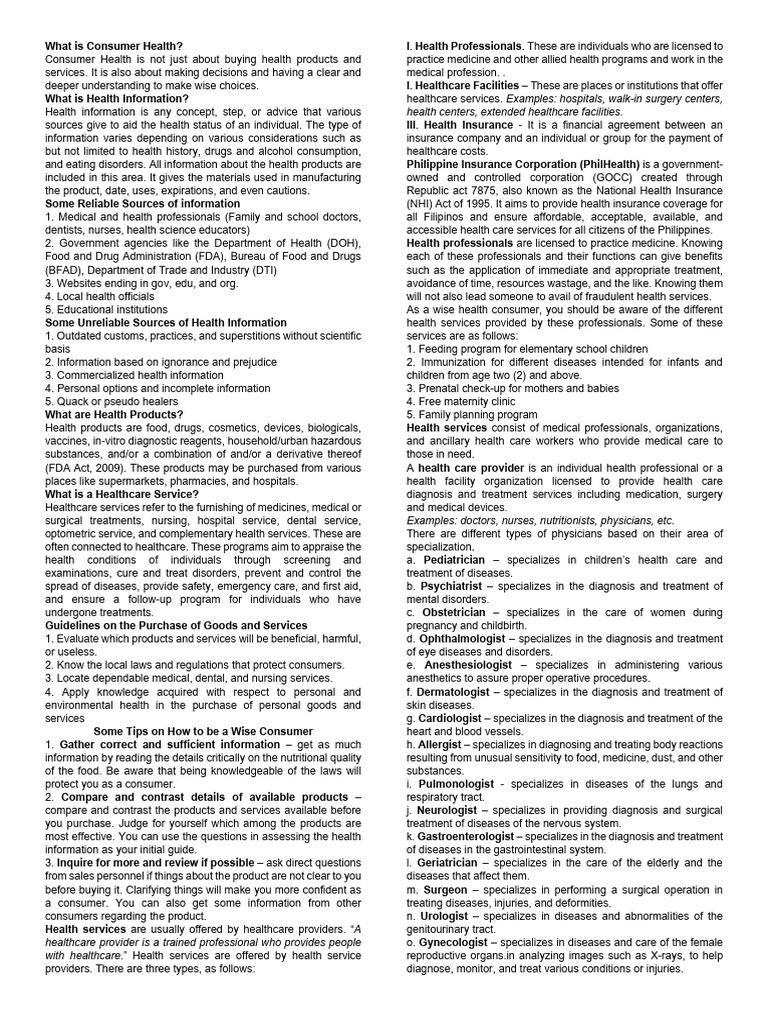 Understanding Consumer Health Choices | PDF | Acupuncture | Health Care