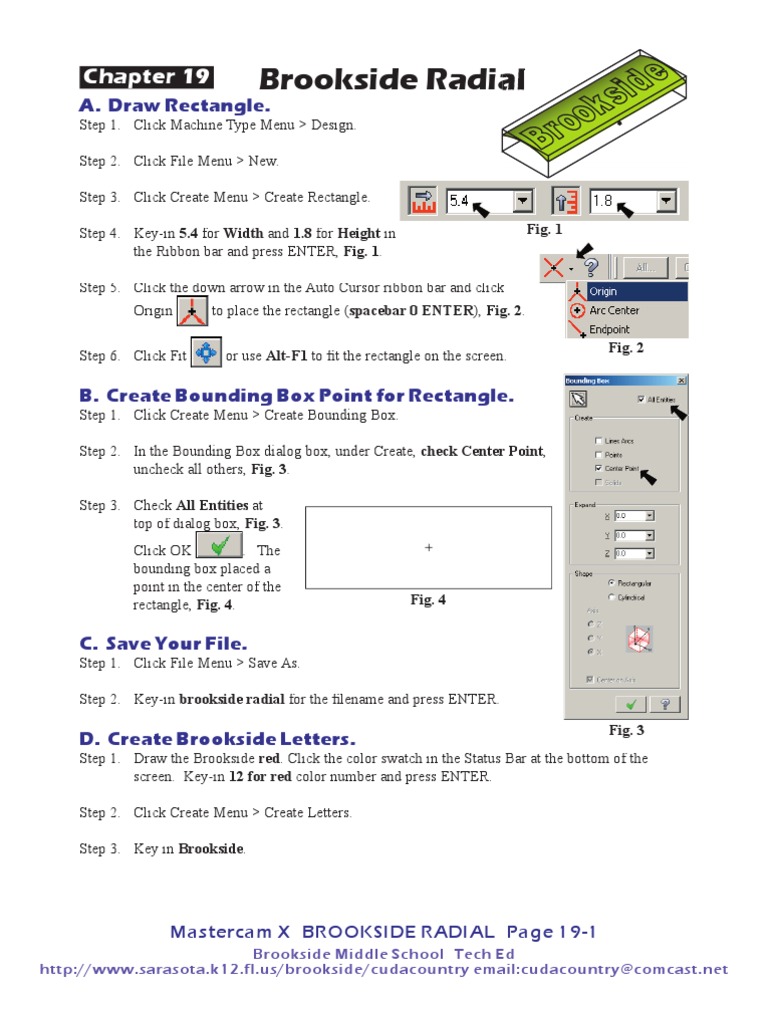 Mastercam X Brookside Radial Guide | PDF | Button (Computing) | Typefaces