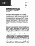 Download Mumby - Modernism Postmodernism And Communication Studies - A Rereading of an Ongoing Debate by twa900 SN90221362 doc pdf