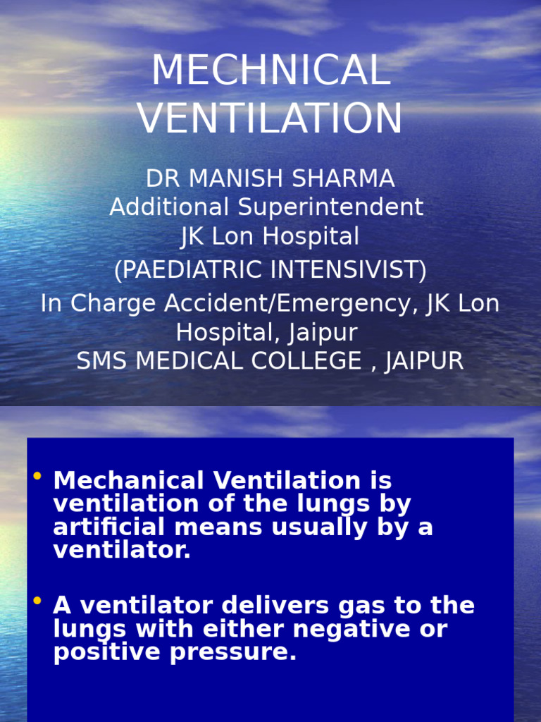 Understanding Mechanical Ventilation | PDF | Breathing | Respiratory System