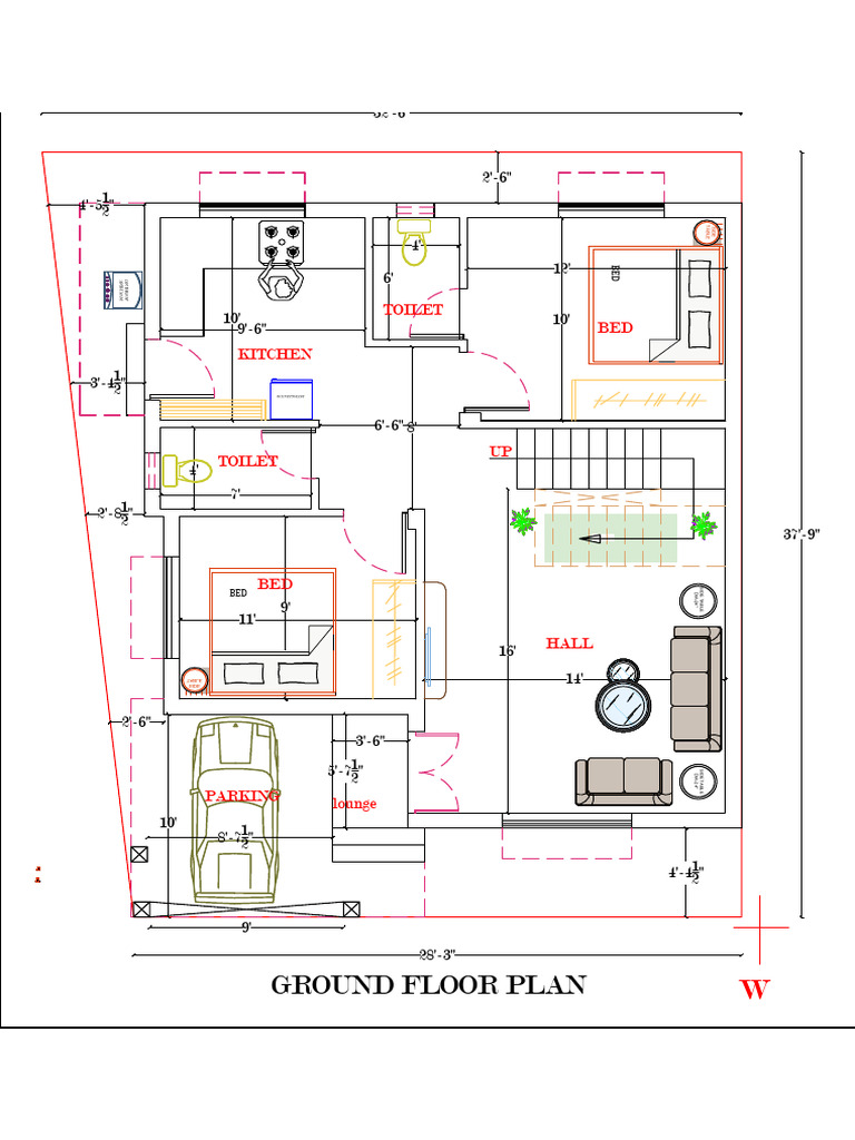 Ground Floor Plan Layout | PDF | Home