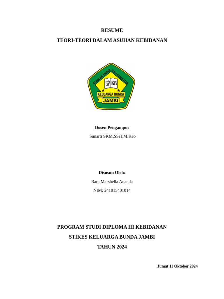 Teori Reva Rubin dalam Kebidanan | PDF
