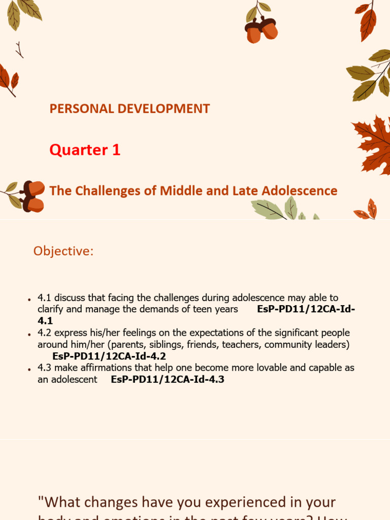 Navigating Adolescent Challenges | PDF | Adolescence | Behavioural Sciences