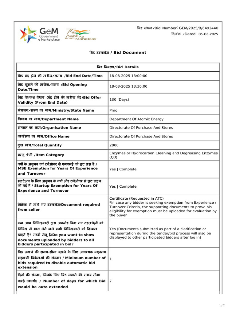 Magellan Provider Bid Details | PDF