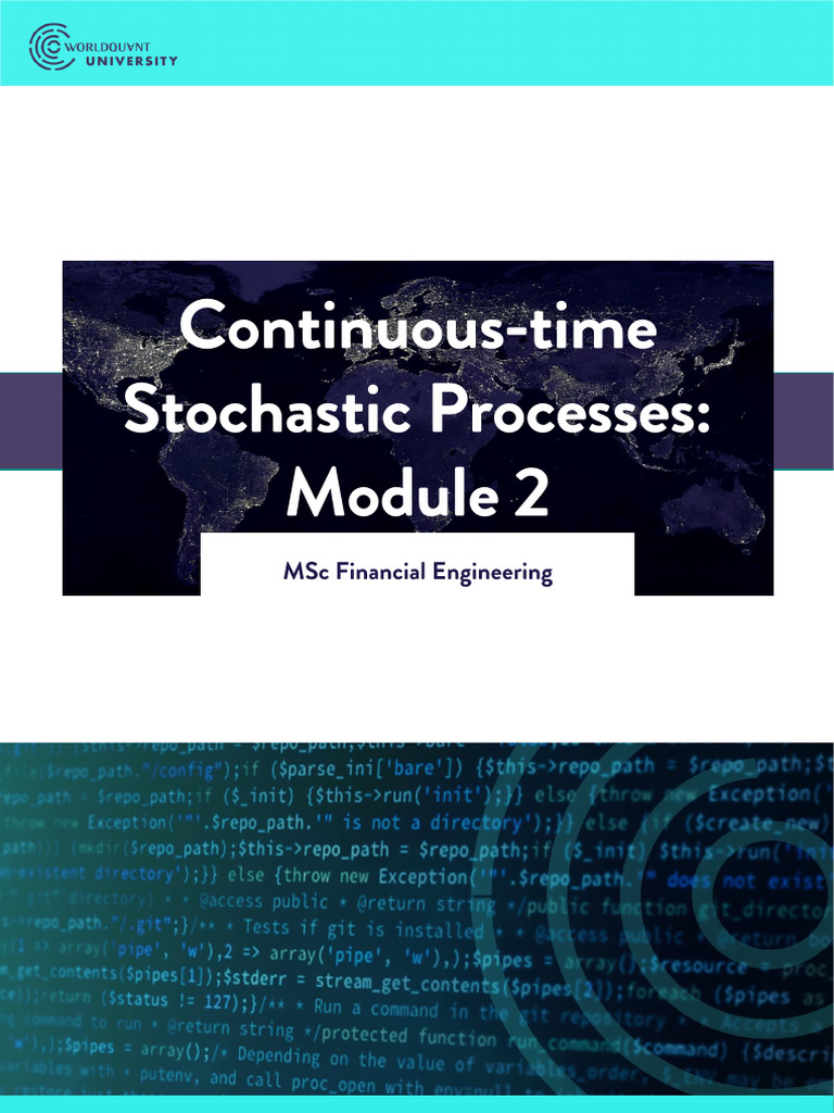 Stochastic Calculus I: Ito Process Guide | PDF | Mathematical Analysis ...