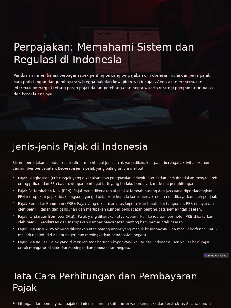 Panduan Perpajakan di Indonesia | PDF