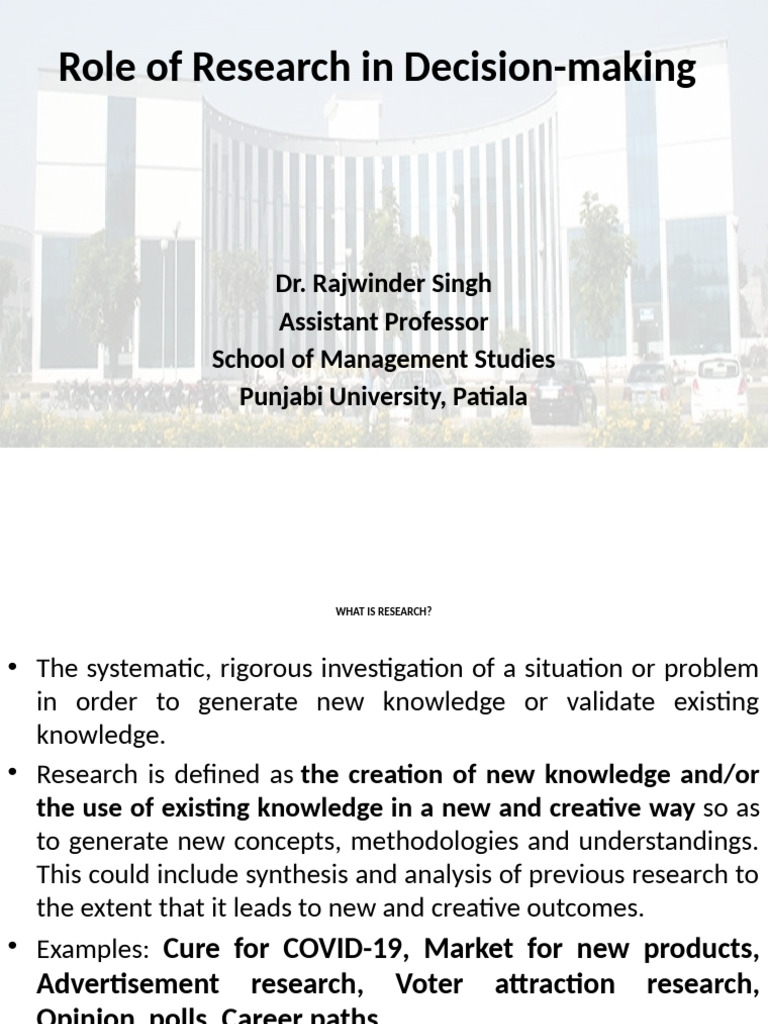 Research Methodology in Decision-Making | PDF | Methodology ...