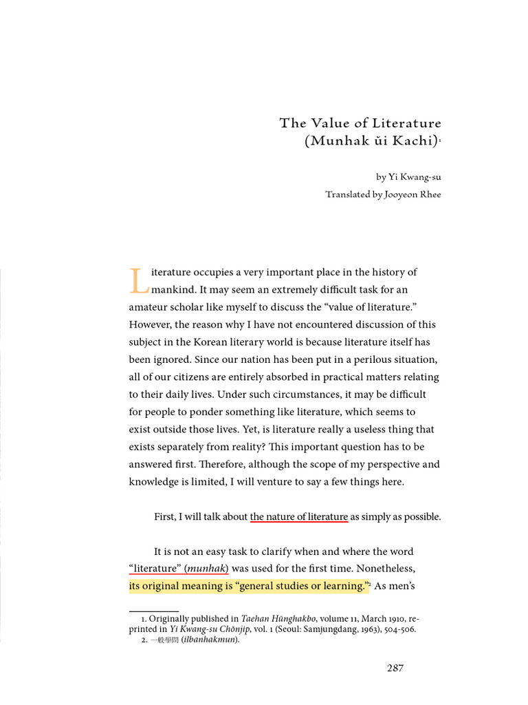 Importance of Literature in Society | PDF | Novels | Liberal Arts Education