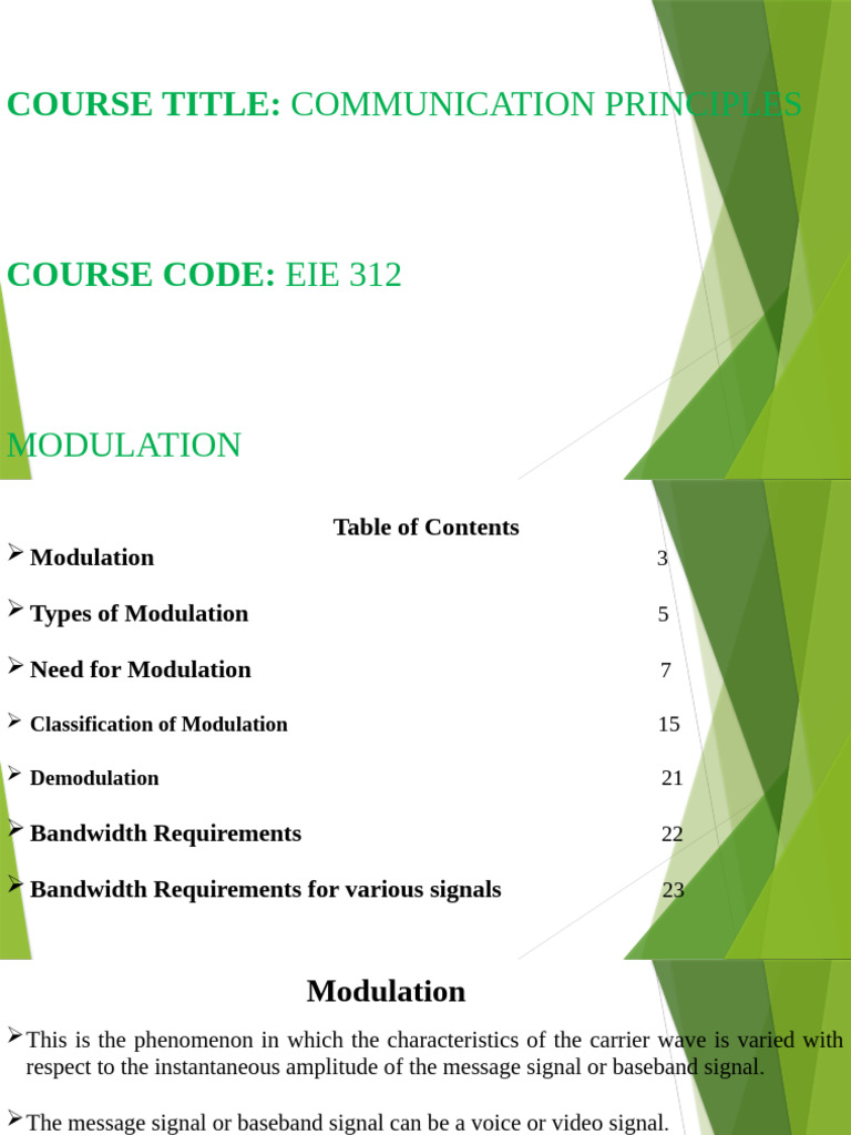 Understanding Modulation Techniques | PDF | Frequency Modulation ...