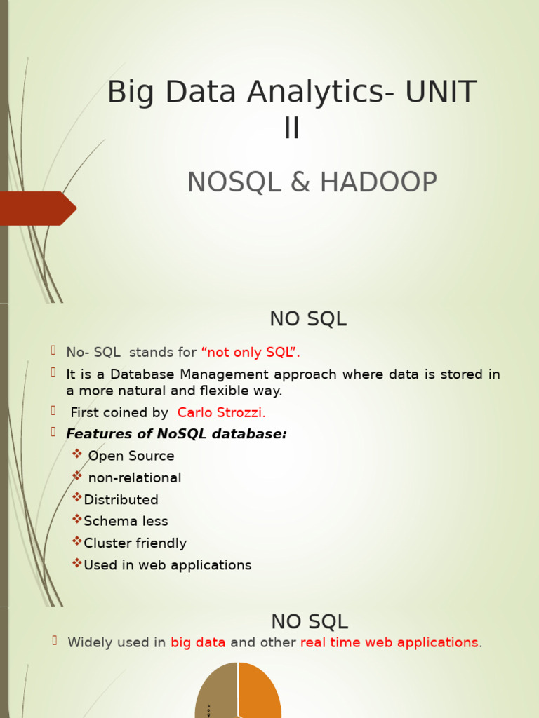NoSQL and Hadoop: Key Insights | PDF | Apache Hadoop | No Sql