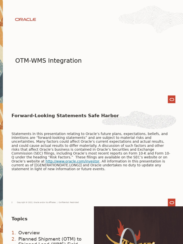 OTM-WMS Integration Overview Guide | PDF | Oracle Corporation | Computing