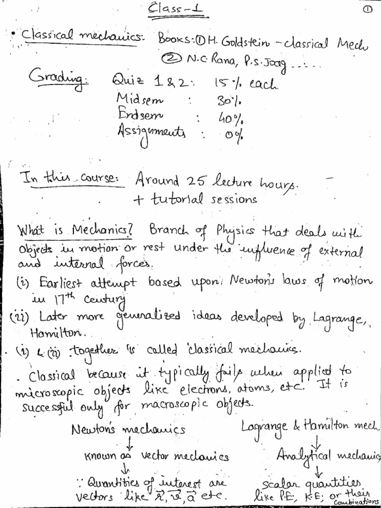 Class 1 | PDF