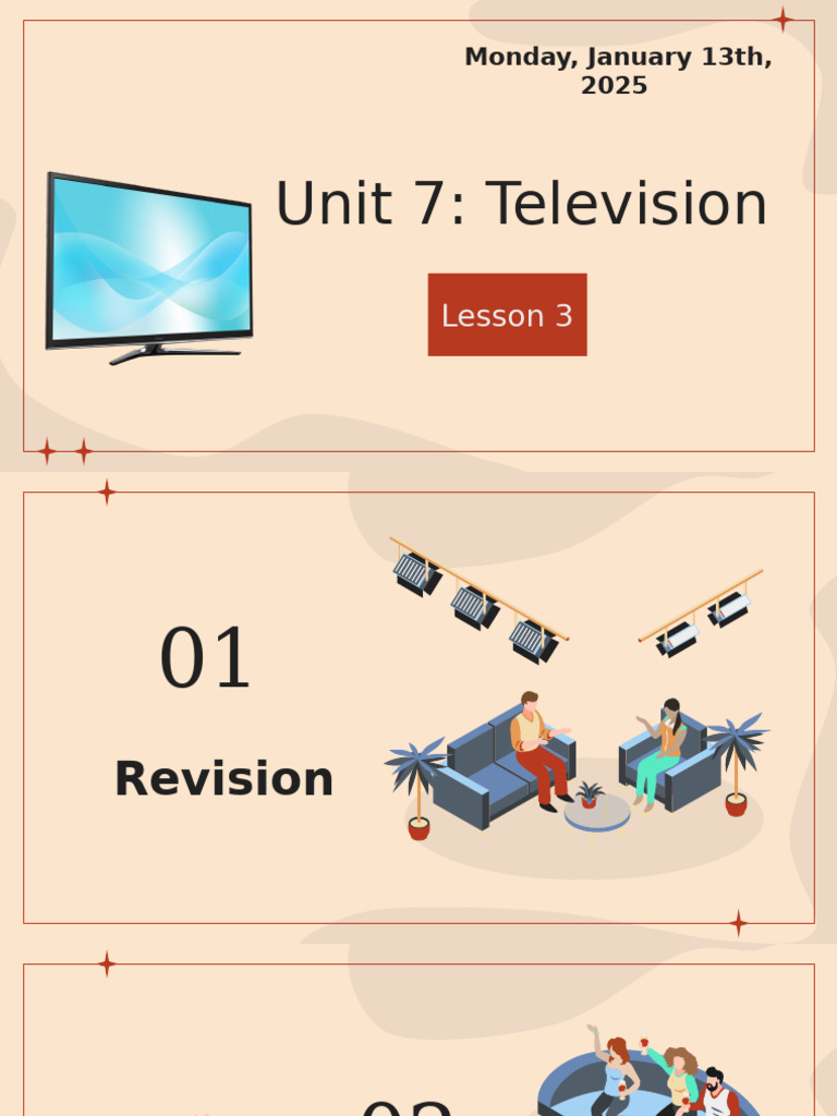 U7 - Television (Lesson 3) | PDF