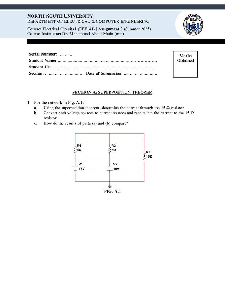 EEE141.2 Assignment 2-1 - 1346838545 | PDF