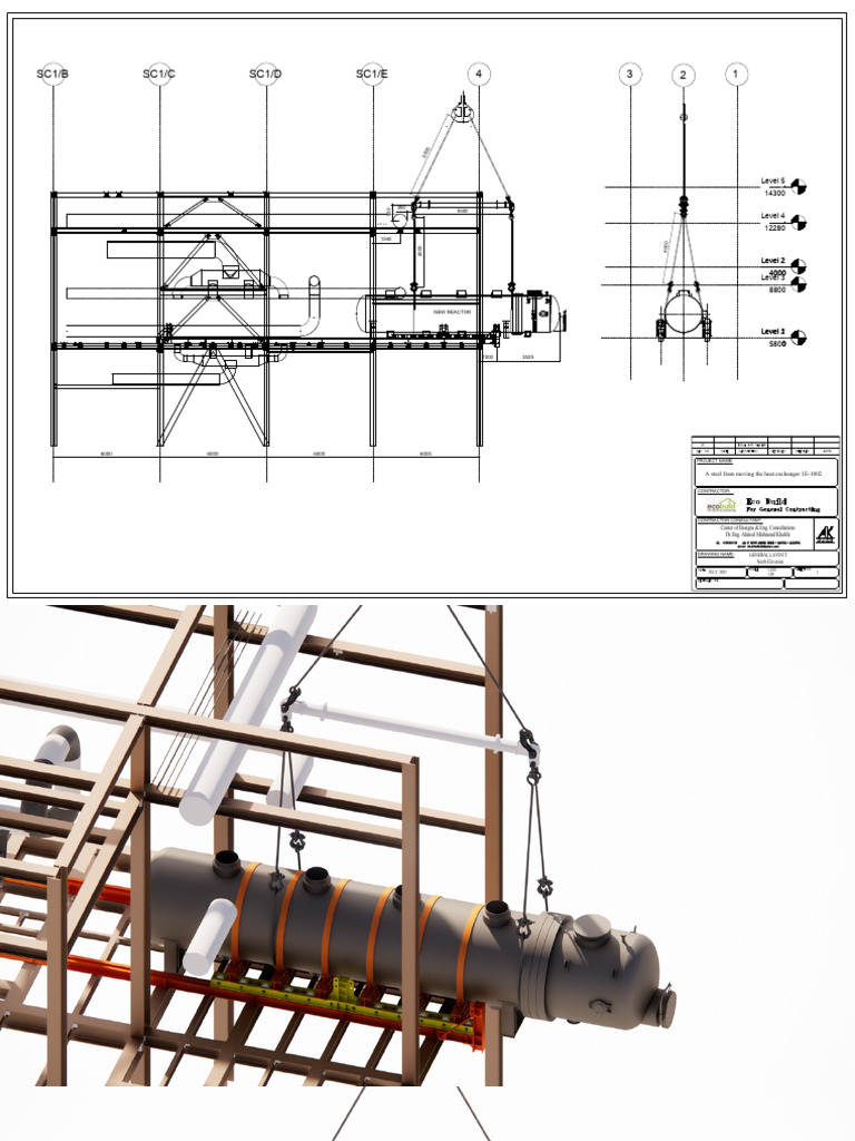 Steel Frame Heat Exchanger Layout | PDF