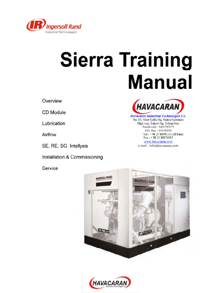 Sierra Compressor Training Manual | PDF | Pump | Valve