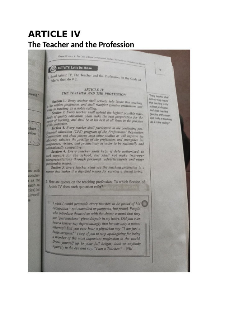 Article IV | PDF